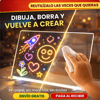 Tablero Mágico Neón | Mejora el aprendizaje