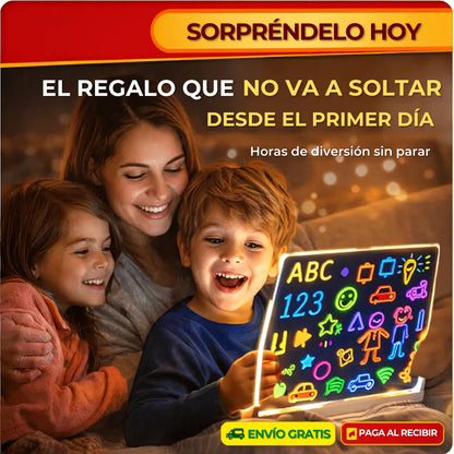Tablero Mágico Neón | Mejora el aprendizaje