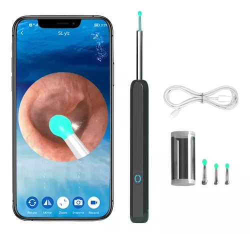 Limpiador de oídos con cámara