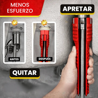 Llave 8 en 1™ | Instala cualquier tipo de conexión